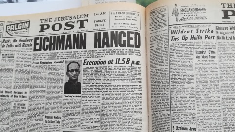 Adolf Eichmann er den første og indtil nu sidste, der er dødsdømt og henrettet i Israel