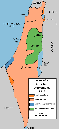 Israel efter våbenstilstandsaftalen 1949
