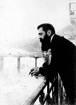 Theodor Herzl ved kongressen i Basel