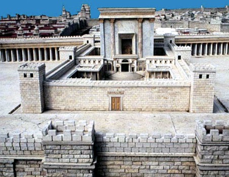 Model af Templet i Jerusalem efter Herodes´ ombygning og udvidelse