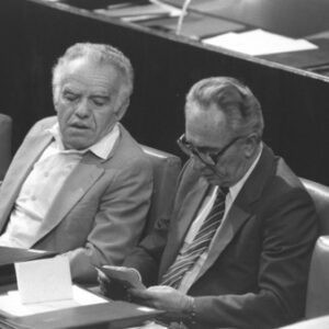 Peres og Shamir i ”Den store koaltion” 1984-88
